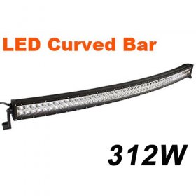 312W Curved LED Light Bar Double Row 104*3W CREE LED Work Light For Car Driving