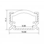 Adjustable led Aluminum Extrusion for strip light with holder