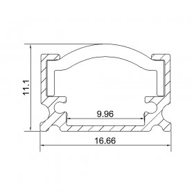 Adjustable led Aluminum Extrusion for strip light with holder