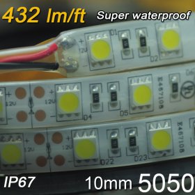 IP67 Waterproof SMD5050 Flexible 12V Strip Light Can be put into Water Strip Lighting 5 Meter(16.4ft) 300LEDs