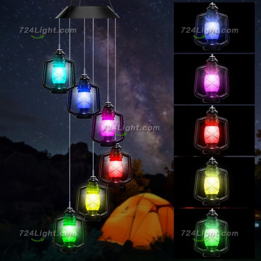 Solar Wind Chime Lights, Outdoor Waterproof Color Changing Led Lights for Garden Patio Yard Pathway Decoration