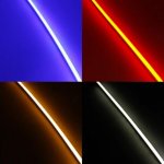 1M/5M/10M/20M Pack of T0613 Edge Lighting LED Neon Light Housing Kit with End Caps and Mounting Clips, Flexible Neon Channel Fit for 8mm Wide LED Strip Lights