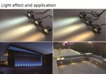 6PCS Pack 3W DC12V-24V IP67 Anti-Glare Mountable Outdoor Underground Light Stainless Steel Dimmable Honeycomb Step Light