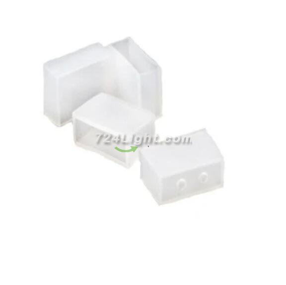 50 Pcs / Pack Single Color End Cap used for IP67 or IP68 10mm Wide SMD5050 or 8mm SMD3528 LED Flexible Strip