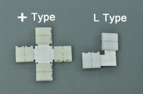 LED Strip 90 Degree Turn 10mm 8mm 2Pin "L" type Connecter for 3528 5050 Single Color Strip light Connect
