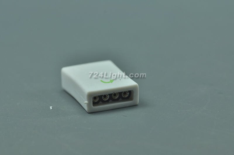 RGB 4pin "L" "T" ''+" "ä¸€" Type Connector For LED RGB Strip connecter to 90 180 360 degrees Both for 5050 3528 RGB Strip