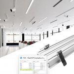 2 Pack H7635A Big Aluminum Extrusion Channel for Flush Mounting Linear Office Lighting System