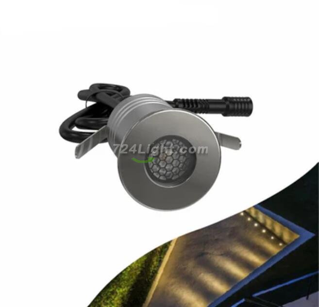 8PCS Pack 1W/3W IP67 Waterproof Dimmable Anti-Glare Stainless Steel Outdoor Cellular LED Underground Light
