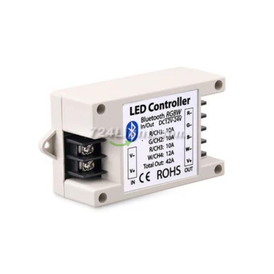 RGB/RGBW LED Strip Light Bluetooth Controller Phone APP Control for 5050 3528 RGB RGBW LED Strip Lights (Suitable for iOS & Android System)