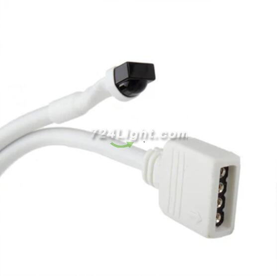 24Key IR Remote Controller for RGB LED Strip Lights 4-pin DC12V-24V LED Strip Controller