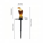 Solar Eagle Lights, Eagle Figurine Solar Stake Light Outdoor Waterproof for Garden, Lawn,Patio,Landscape Decoration