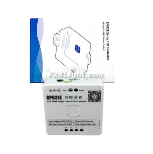 New PWM LED Controller Bluetooth Music Controller for LED Strips and LED Lights iOS/Android App Control