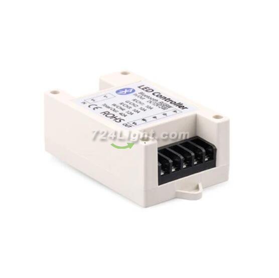 RGB/RGBW LED Strip Light Bluetooth Controller Phone APP Control for 5050 3528 RGB RGBW LED Strip Lights (Suitable for iOS & Android System)