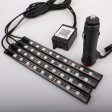 (image for) Car decorative light, 5050 9led car LED one for four indoor foot lights