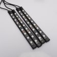 (image for) Car decorative light, 5050 9led car LED one for four indoor foot lights