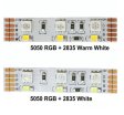 (image for) Article the LED lamp with 2835 + 5050 LED lamp belt RGBW Strip Light 12mm width 5meter(16.4ft)600LEDs