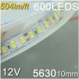 (image for) LED Strip Light SMD5630 Flexible 12V Strip Light 5 meter(16.4ft) 600LEDs