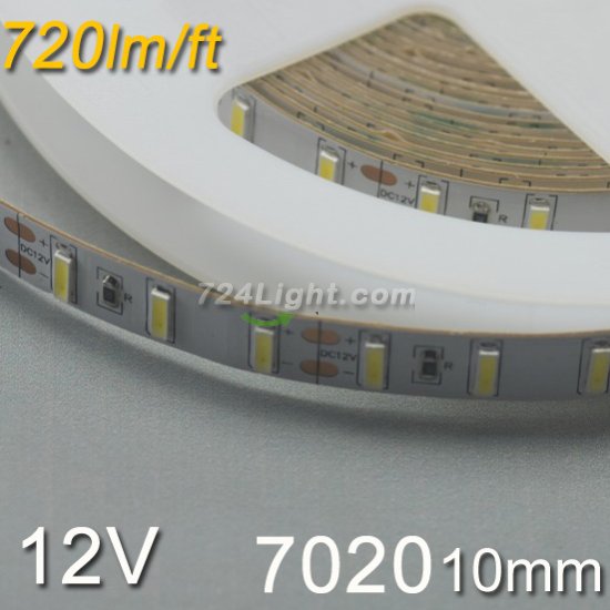 (image for) Brightest LED Strip Light SMD7020 Flexible 12V Strip Light 5 meter(16.4ft) 450LEDs