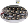 (image for) DC 12V SK6812 Individually Addressable LED Strip Light 5050 RGBW 16.4 Feet (500cm) 60LED/Meter LED Pixel Flexible Tape Black PCB
