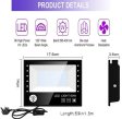 (image for) 2 Pack Black Lights - 60W 385-400nm AC85-265V Upgraded LED Flood Light with Switch, Waterproof IP66 for Glow Party, Stage Lighting, Aquarium, Glow in The Dark, Body Paint, Fluorescent Poster, Neon Glow