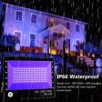 (image for) 2Pack Black Lights - 100W 385-400 nm AC85-265V Upgraded LED Flood Light with Switch, Waterproof IP66 for Glow Party, Stage Lighting, Aquarium, Glow in The Dark, Body Paint, Fluorescent Poster, Neon Glow
