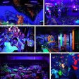 (image for) 2Pack Black Lights - 100W 385-400 nm AC85-265V Upgraded LED Flood Light with Switch, Waterproof IP66 for Glow Party, Stage Lighting, Aquarium, Glow in The Dark, Body Paint, Fluorescent Poster, Neon Glow