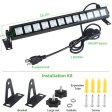 (image for) 36W 385-400nm LED Black Light Bar, Black Lights for Glow Party, Black light with Plug &Switch, Glow Light for Halloween, Fluorescent Body Paint, Stage Lighting