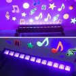 (image for) 36W 385-400nm LED Black Light Bar, Black Lights for Glow Party, Black light with Plug &Switch, Glow Light for Halloween, Fluorescent Body Paint, Stage Lighting