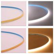 (image for) 5mm Super Slim FCOB LED Strip 16.4FT/5M CRI90 480LEDs/m 7W/m 12V/24V Dimmable LED Light Ribbon Indoor Use