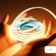 (image for) LED STRIP LIGHT COB FLEXIBLE 24V STRIP LIGHT 5 METER(16.4FT) 320LEDS