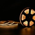 (image for) FCOB LED Strip 16.4FT/5M CRI90 320LEDs/m 8W/m 12V/24V Dimmable LED Light Ribbon Indoor Use
