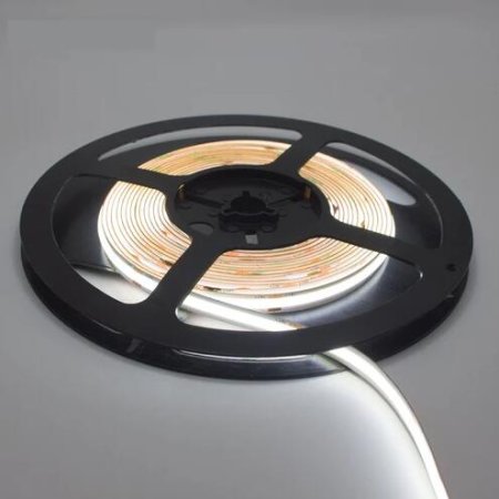 (image for) FCOB LED Strip 16.4FT/5M CRI90 480LEDs/m 12W/m 24V Dimmable LED Light Ribbon Indoor Use