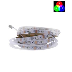 DC 5V SK6812 Individually Addressable LED Strip Light 5050 RGB 16.4 Feet (500cm) 30LED/Meter LED Pixel Flexible Tape White PCB