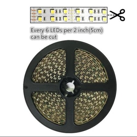 (image for) 12V Red/Blue/Green/Yellow Dimmable LED Strip Light 15mm Double Row SMD3528-1200 1200LM 240 LEDs/Mtr