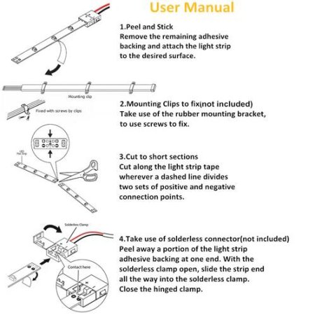 (image for) DC12V SMD3528-300-IR InfraRed 850nm, 940nm IR LED Strip Lighting, 60LEDs 4.8W Per Meter LED Tape