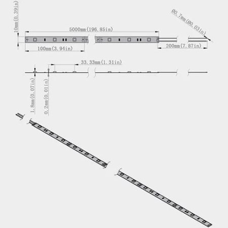 (image for) 395nm 405nm Black Light SMD5050-150 12V 3A 36W UV (Ultraviolet) LED Strip Light
