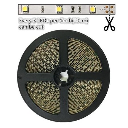 (image for) 12V Dimmable SMD5050-150 Flexible LED Strips 30 LEDs Per Meter 10mm Width 450lm Per Meter