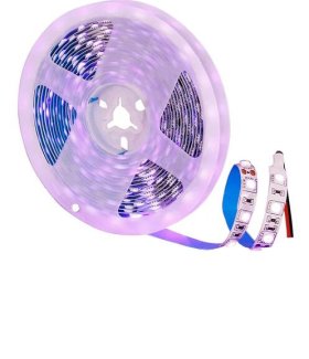 365nm 370nm SMD5050-300 12V 6A 72W UV LED Strip Light for Curing, Currency Validation