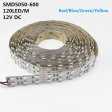 (image for) DC 12V Red/Blue/Green/Yellow Dimmable SMD5050-600 Double Row Flexible LED Strips 120 LEDs Per Meter 15mm Width 1800lm Per Meter