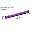 (image for) 10W 12.6inches T8 LED UV 385-400nm Black Light Strip, LED Tube Light for Bedroom Halloween Decorations and Christmas Party, Fun Atmosphere, Black Light Poster 6ft Power Cord with Built-in ON/Off Switch