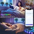 (image for) 75ft LED Lights for Bedroom, RGB LED Strip Lights for Living Room, Party Decor with Dimmable Lighting, Bright Adjustable Colors, and 8 Lighting Modes, Adhesive Backing