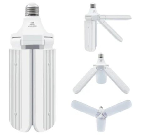 (image for) 45W Deformable LED Garage Ceiling Lights 4500LM 6500K White 400 Watt Equivalent CRI80+ E26/E27 Base