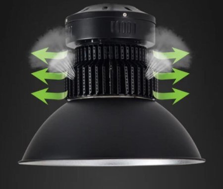 (image for) 150W High Power Fin Heat Sink LED IP44 Waterproof LED High Bay Light with Aluminum Reflector