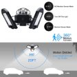 (image for) 60W Motion Activated Radar CRI 80 6000LM 6000K Deformable E26/E27 Base LED Ceiling Light for Garage
