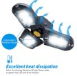 (image for) 60W Motion Activated Radar CRI 80 6000LM 6000K Deformable E26/E27 Base LED Ceiling Light for Garage