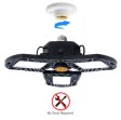 (image for) 60W Motion Activated Radar CRI 80 6000LM 6000K Deformable E26/E27 Base LED Ceiling Light for Garage