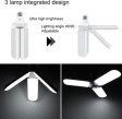 (image for) 45W Deformable LED Garage Ceiling Lights 4500LM 6500K White 400 Watt Equivalent CRI80+ E26/E27 Base