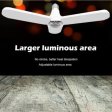 (image for) 45W Deformable LED Garage Ceiling Lights 4500LM 6500K White 400 Watt Equivalent CRI80+ E26/E27 Base