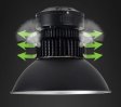 (image for) 200W High Power Fin Heat Sink LED IP44 LED High Bay Light with Aluminum Reflector