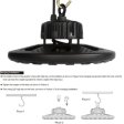 (image for) 150W UFO LED High Bay Light Fixture 13000LM CRI>80 IP65 Waterproof 100-277VAC Non-Dimmable for Warehouse & Supermarket